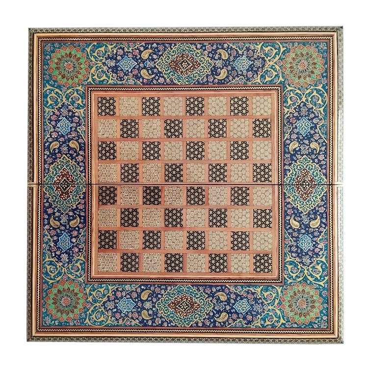 Khatam chess board design tazhib code 5050 , Khatam chess, Inlaid, Khatam Chess and Backgammon, Khatam