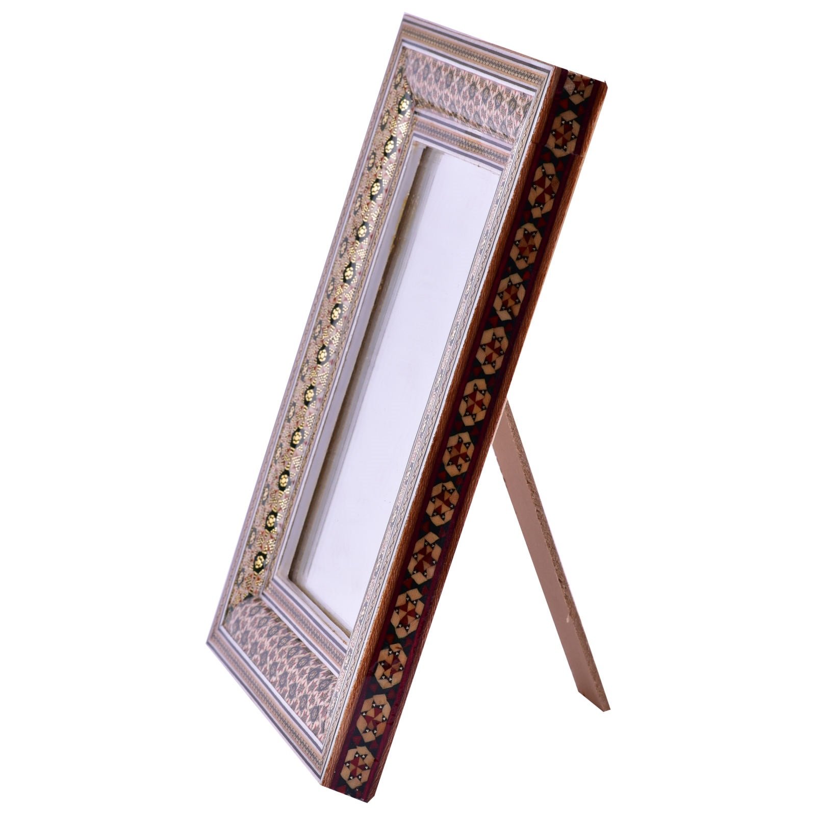 Khatam mirror frame design tazhib code 2519 , Khatam Frame, Inlaid, Khatam Mirror Frame, Khatam