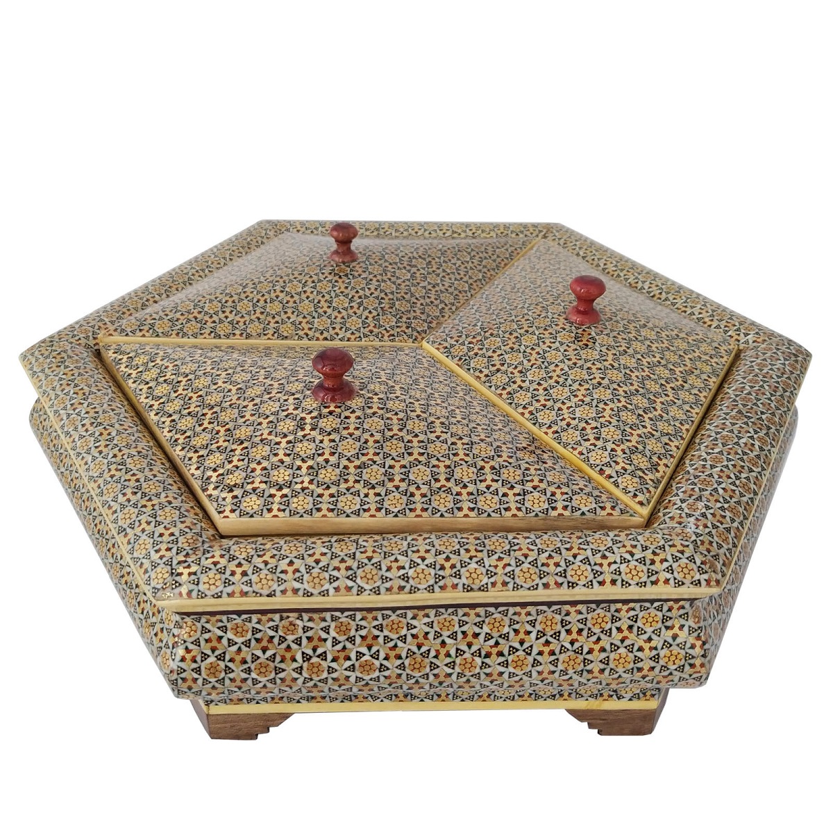 Khatam Container Amitis model code T-3 , Khatam Container model, Inlaid, Khatam Container, Khatam