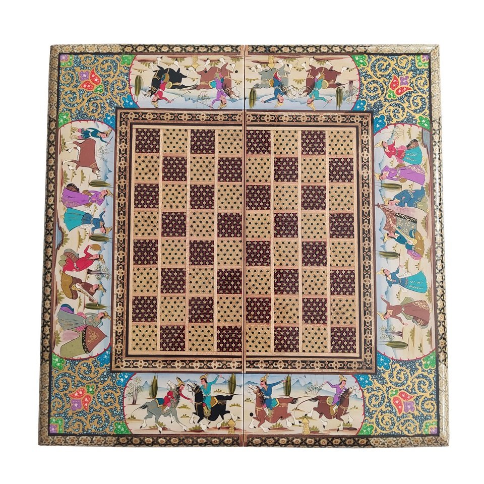 Khatam Miniature Chess Board Model Code LGM-5050 , Khatam chess, Inlaid, Khatam Chess and Backgammon, Khatam