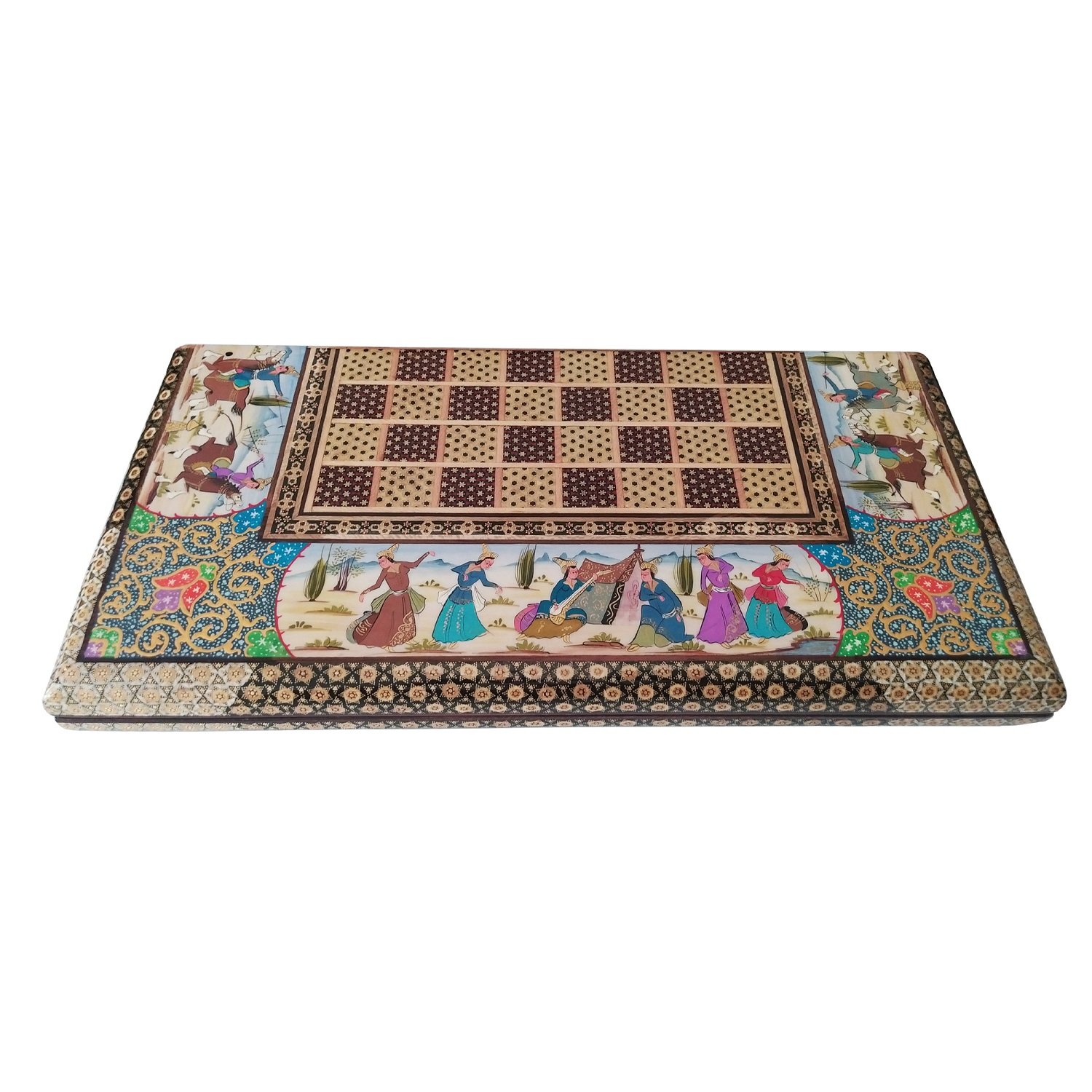 Khatam Miniature Chess Board Model Code LGM-5050 , Khatam chess, Inlaid, Khatam Chess and Backgammon, Khatam