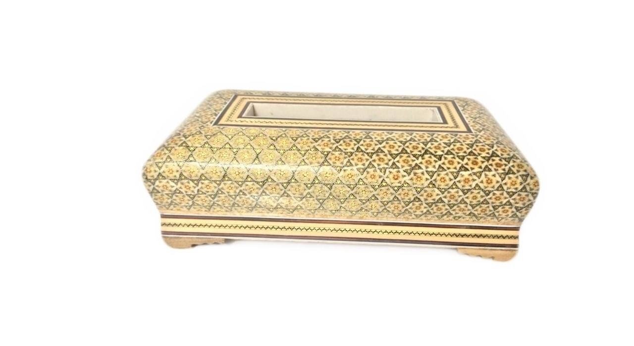 Khatam Tissue Box Bone model , Khatam Tissue, Inlaid, Khatam Tissue Box, Khatam