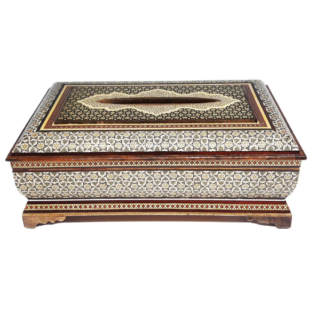 Khatam Tissue Box Code 256 , Khatam Tissue, Inlaid, Khatam Tissue Box, Khatam