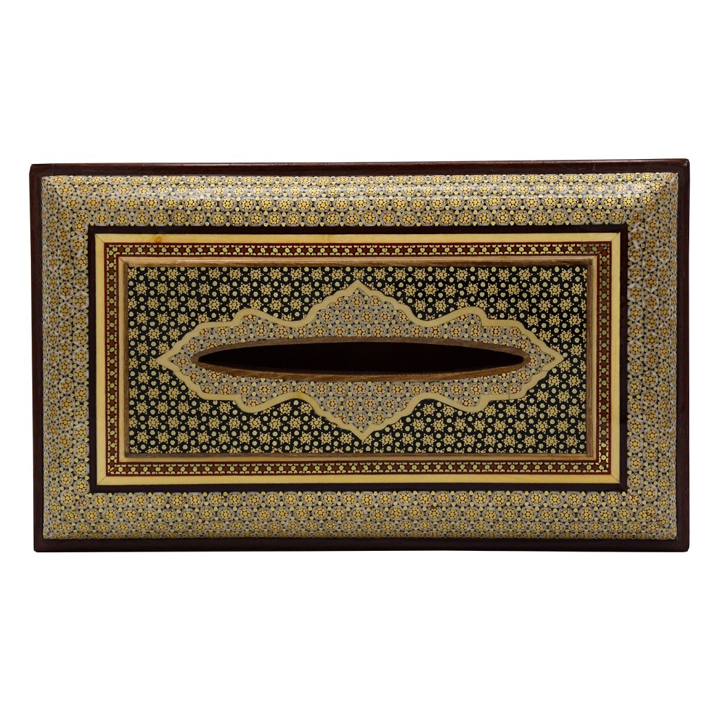 Khatam Tissue Box Code 472 , Khatam Tissue, Inlaid, Khatam Tissue Box, Khatam