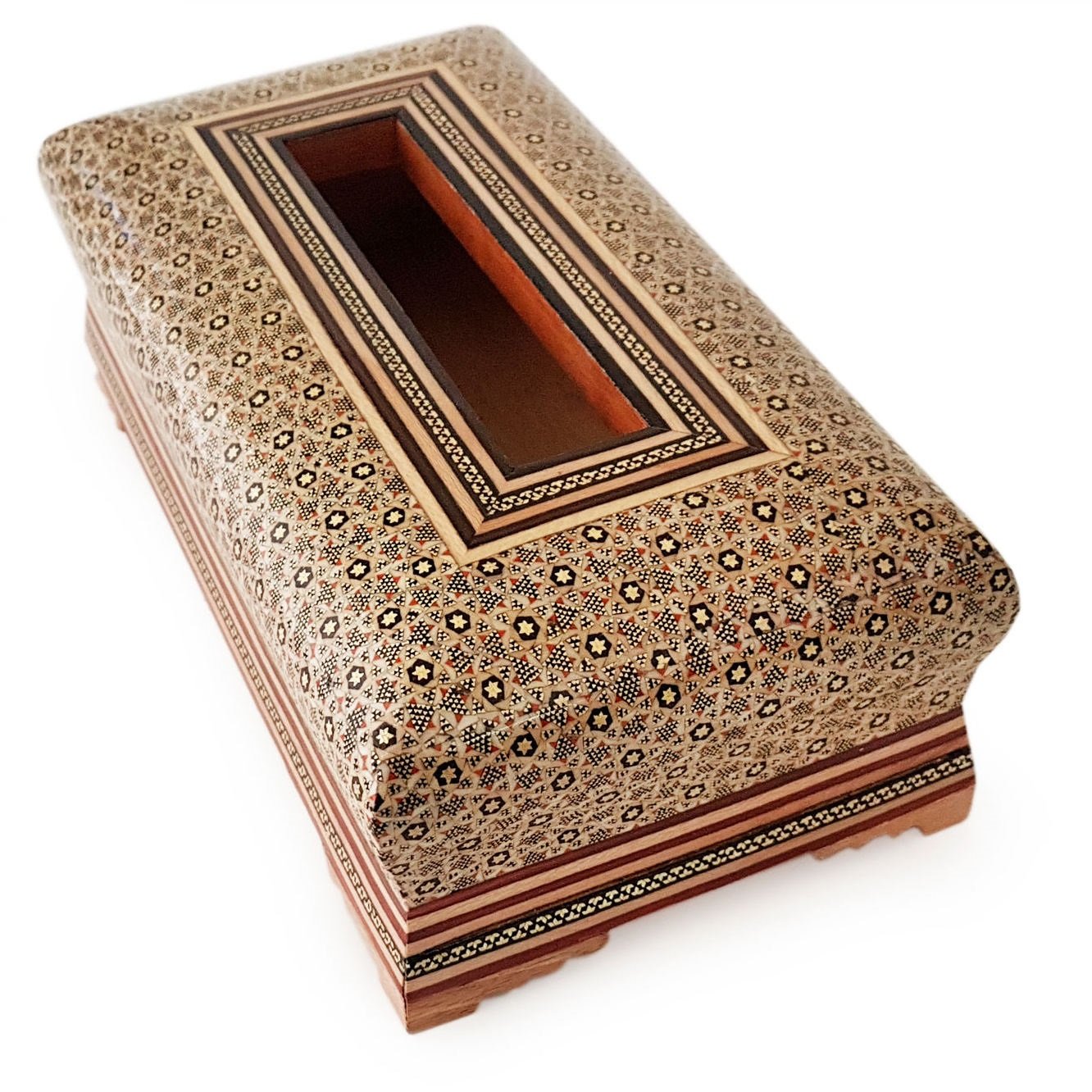 Khatam Tissue Box Code PT1 , Khatam Tissue, Inlaid, Khatam Tissue Box, Khatam