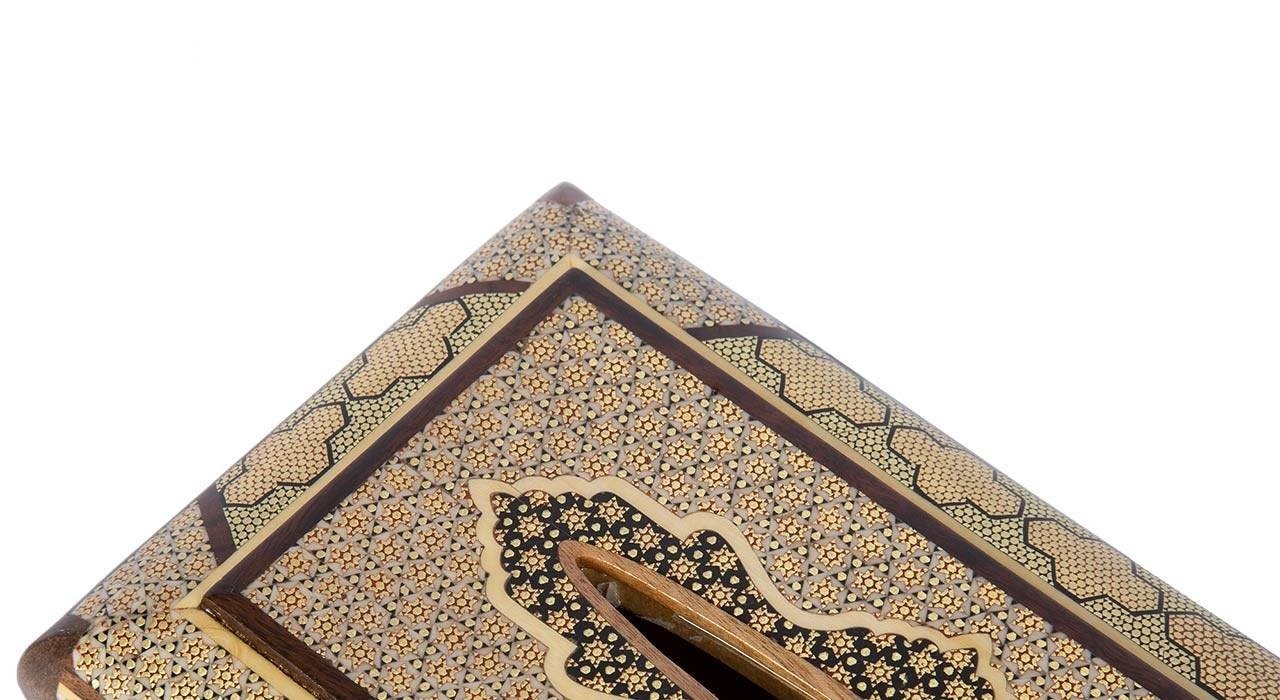 Khatam Tissue Box Model Azar Code 1400 , Khatam Tissue, Inlaid, Khatam Tissue Box, Khatam