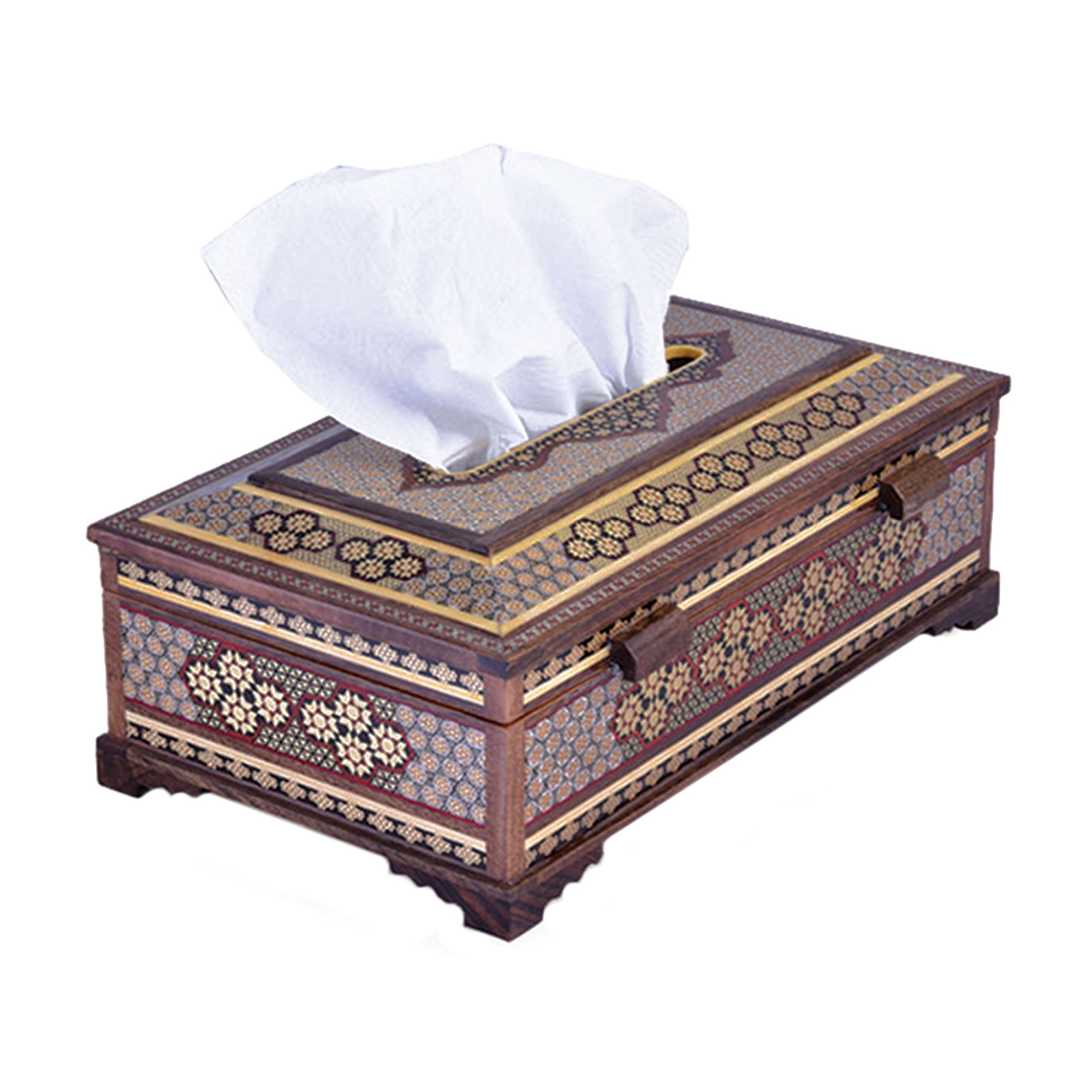 Khatam Tissue Box Model Cottage Code 010005 , Khatam Tissue, Inlaid, Khatam Tissue Box, Khatam