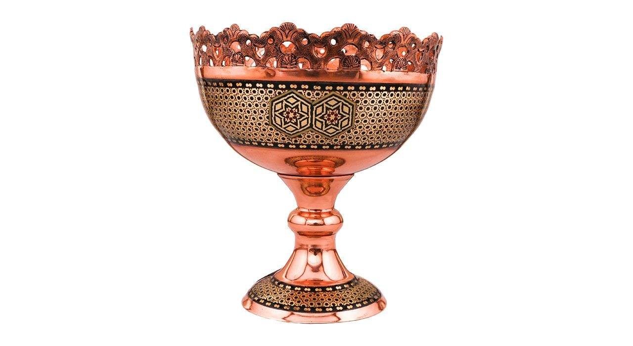 Khatam bowl copper code 794 , Khatam bowl model, Inlaid, Khatam bowl, Khatam