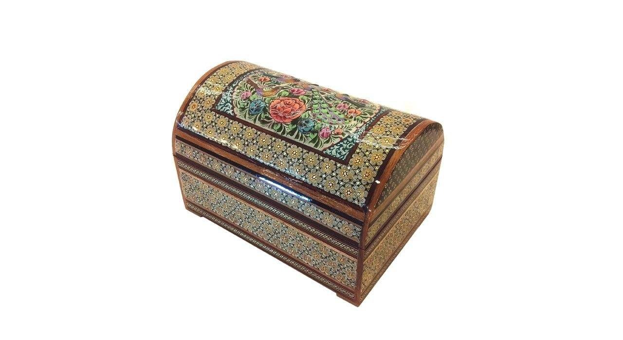 Khatam box Flower and bird design code 1050 , Khatam box model, Inlaid, Khatam box, Khatam