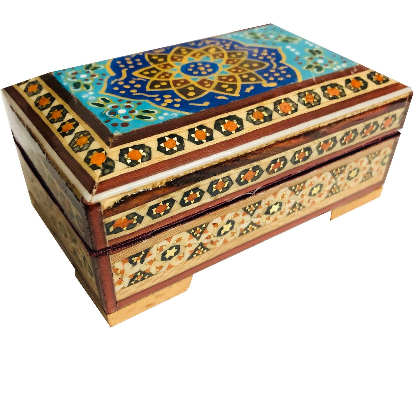 Khatam box tazhib design Code 105 , Khatam box model, Inlaid, Khatam box, Khatam