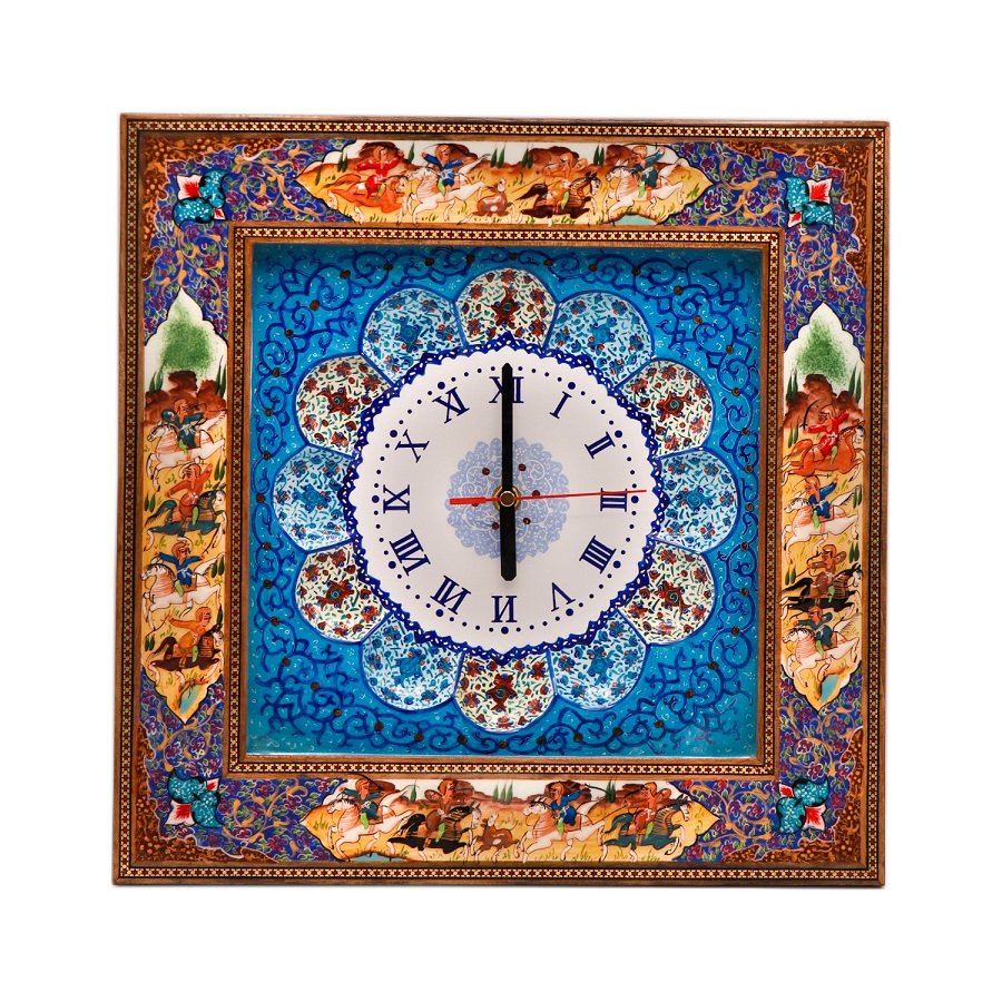 Khatam clock Code 06 , Khatam clock, Inlaid, Khatam clock model, Khatam