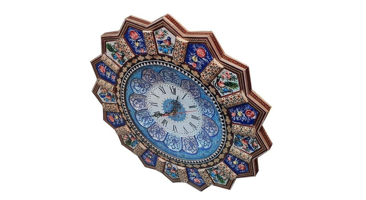 Khatam clock Code 13861 , Khatam clock, Inlaid, Khatam clock model, Khatam