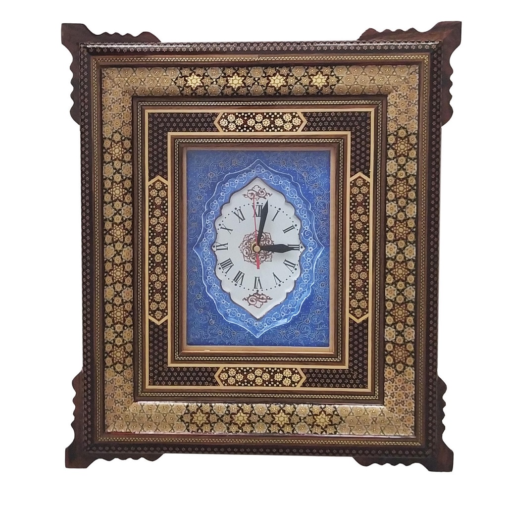 Khatam clock Minoo model code NA-4250 , Khatam clock, Inlaid, Khatam clock model, Khatam