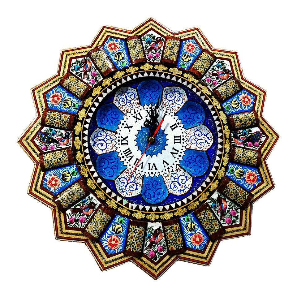 Khatam clock Model 22966 , Khatam clock, Inlaid, Khatam clock model, Khatam