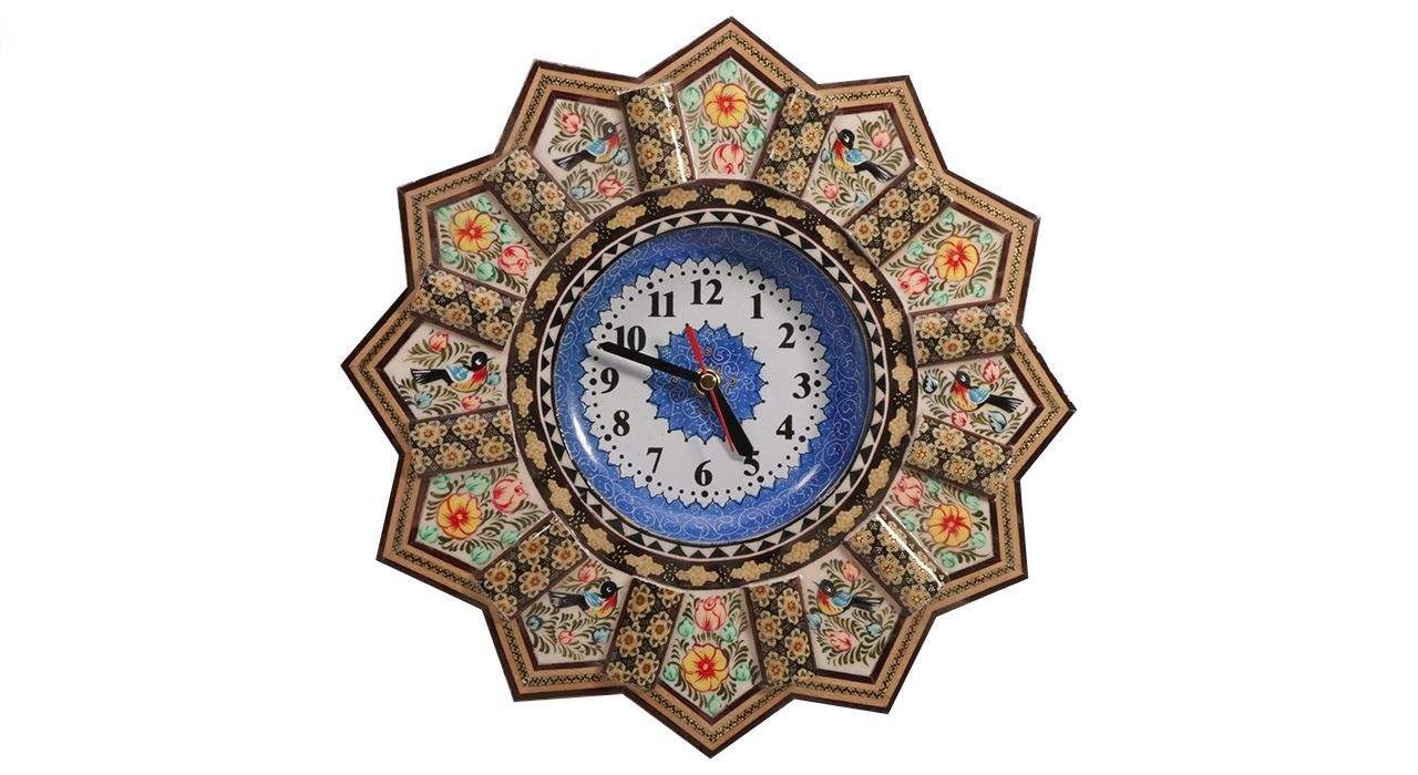 Khatam clock Model 343 , Khatam clock, Inlaid, Khatam clock model, Khatam