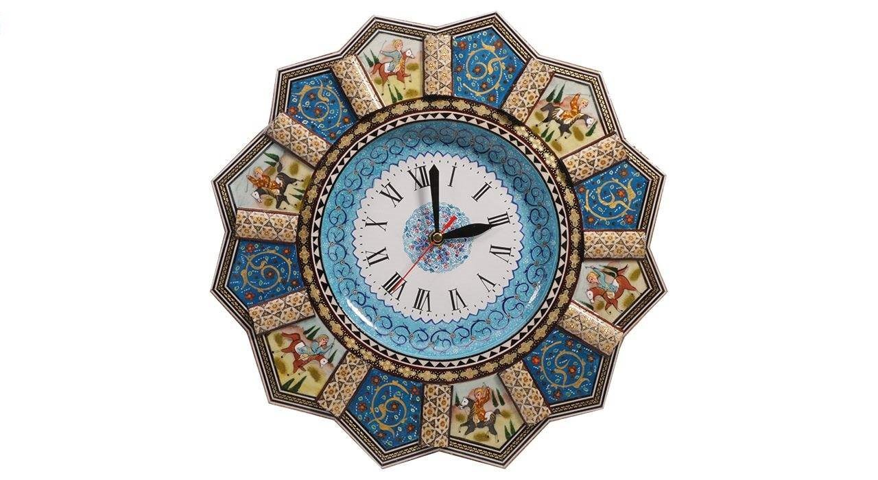 Khatam clock Model 350 , Khatam clock, Inlaid, Khatam clock model, Khatam