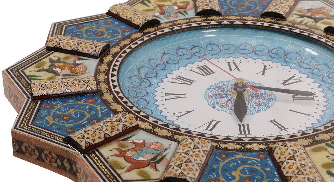Khatam clock Model 350 , Khatam clock, Inlaid, Khatam clock model, Khatam
