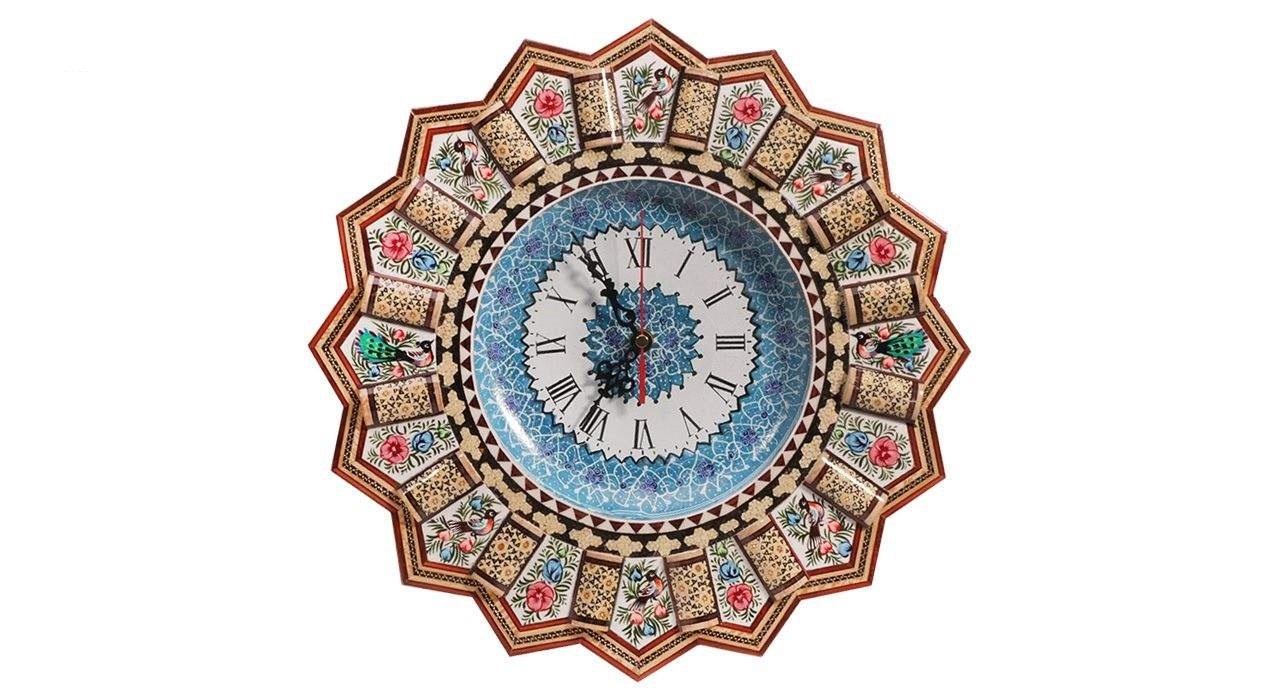 Khatam clock Model 354 , Khatam clock, Inlaid, Khatam clock model, Khatam