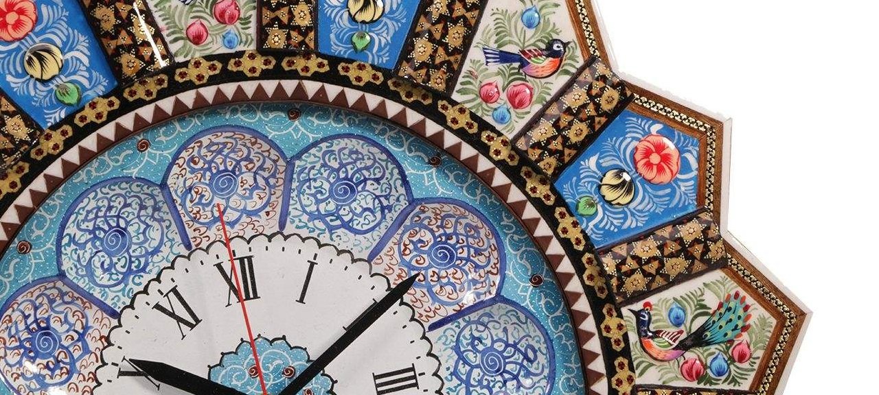 Khatam clock Model 390 , Khatam clock, Inlaid, Khatam clock model, Khatam