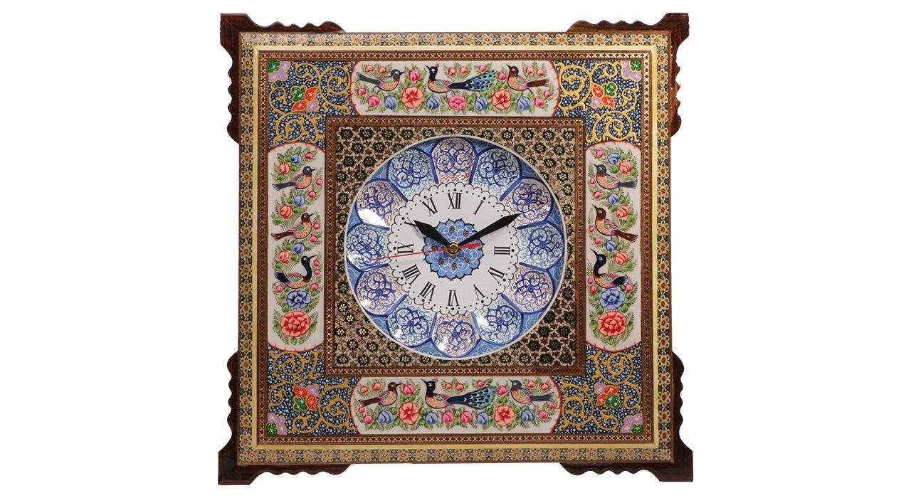 Khatam clock Model 392 , Khatam clock, Inlaid, Khatam clock model, Khatam