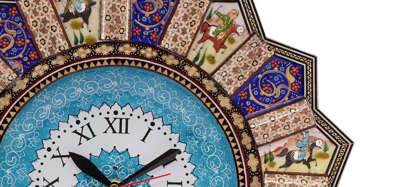 Khatam clock Model 395 , Khatam clock, Inlaid, Khatam clock model, Khatam