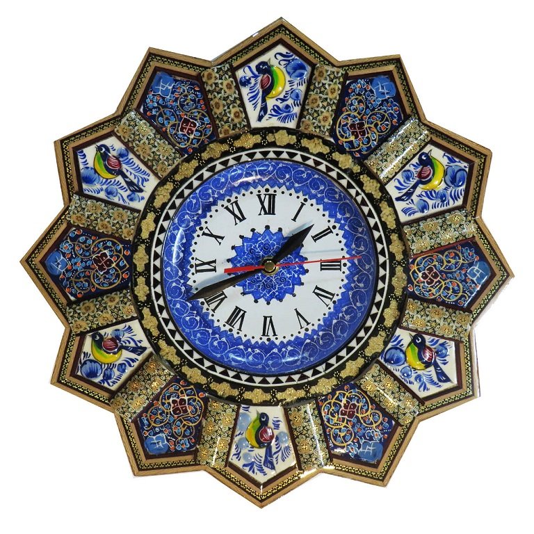 Khatam clock Model s04 , Khatam clock, Inlaid, Khatam clock model, Khatam