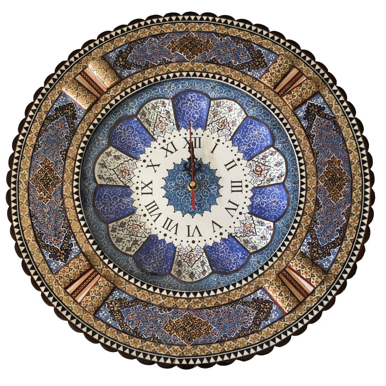 Khatam clock Model tazhib Code 10098 , Khatam clock, Inlaid, Khatam clock model, Khatam