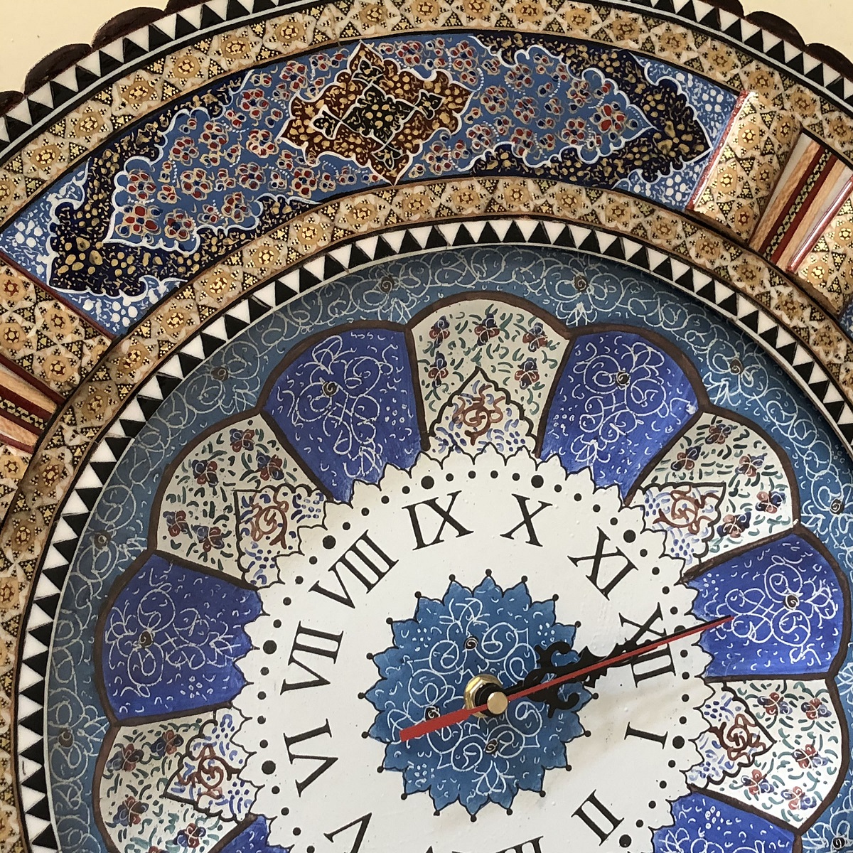 Khatam clock Model tazhib Code 10098 , Khatam clock, Inlaid, Khatam clock model, Khatam