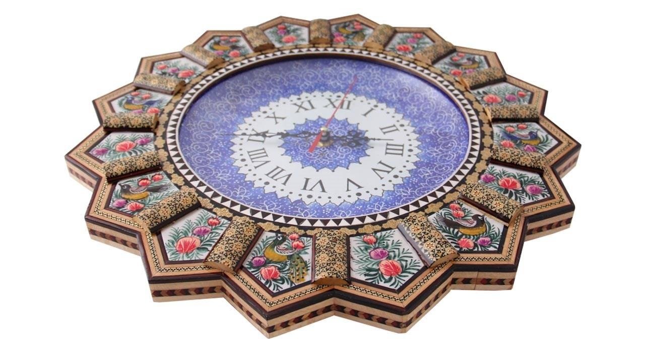 Khatam clock code Mkh164 , Khatam clock, Inlaid, Khatam clock model, Khatam