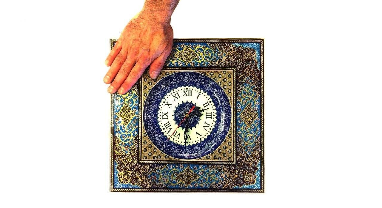 Khatam clock hendesi design code 1087 , Khatam clock, Inlaid, Khatam clock model, Khatam