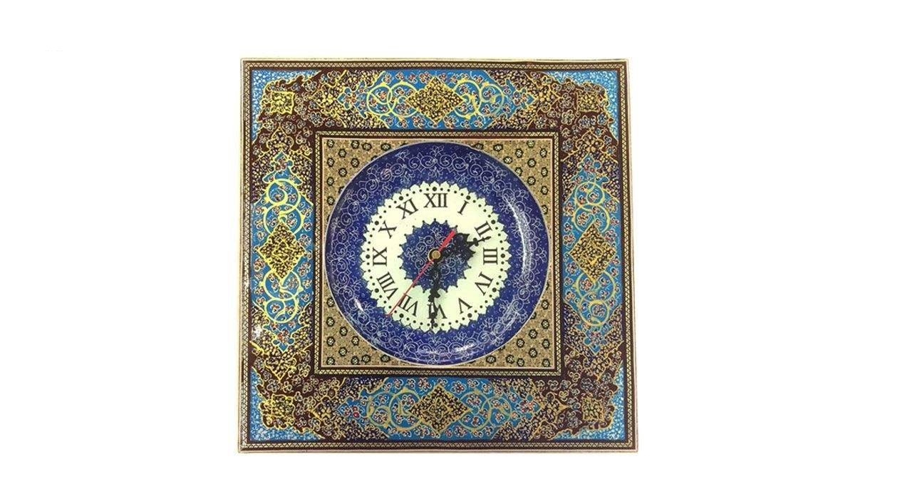 Khatam clock hendesi design code 1087 , Khatam clock, Inlaid, Khatam clock model, Khatam