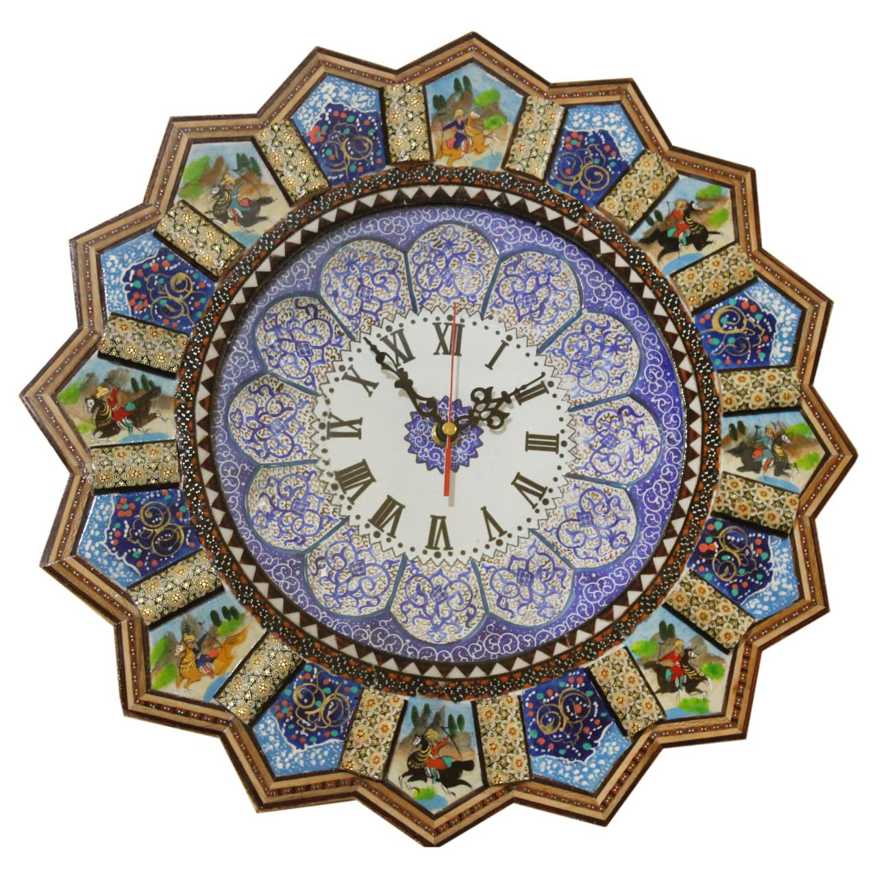 Khatam clock shekargah design code 041007700006 , Khatam clock, Inlaid, Khatam clock model, Khatam