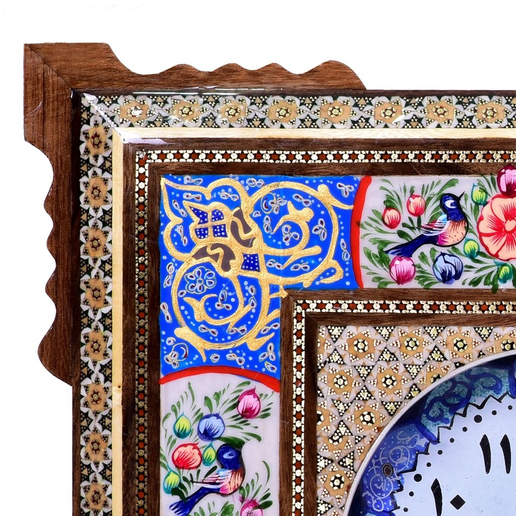 Khatam clock tazhib design code 3333 , Khatam clock, Inlaid, Khatam clock model, Khatam