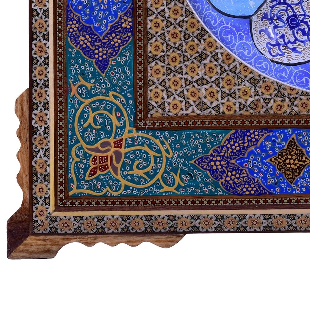 Khatam clock tazhib design geometric eslimi model , Khatam clock, Inlaid, Khatam clock model, Khatam