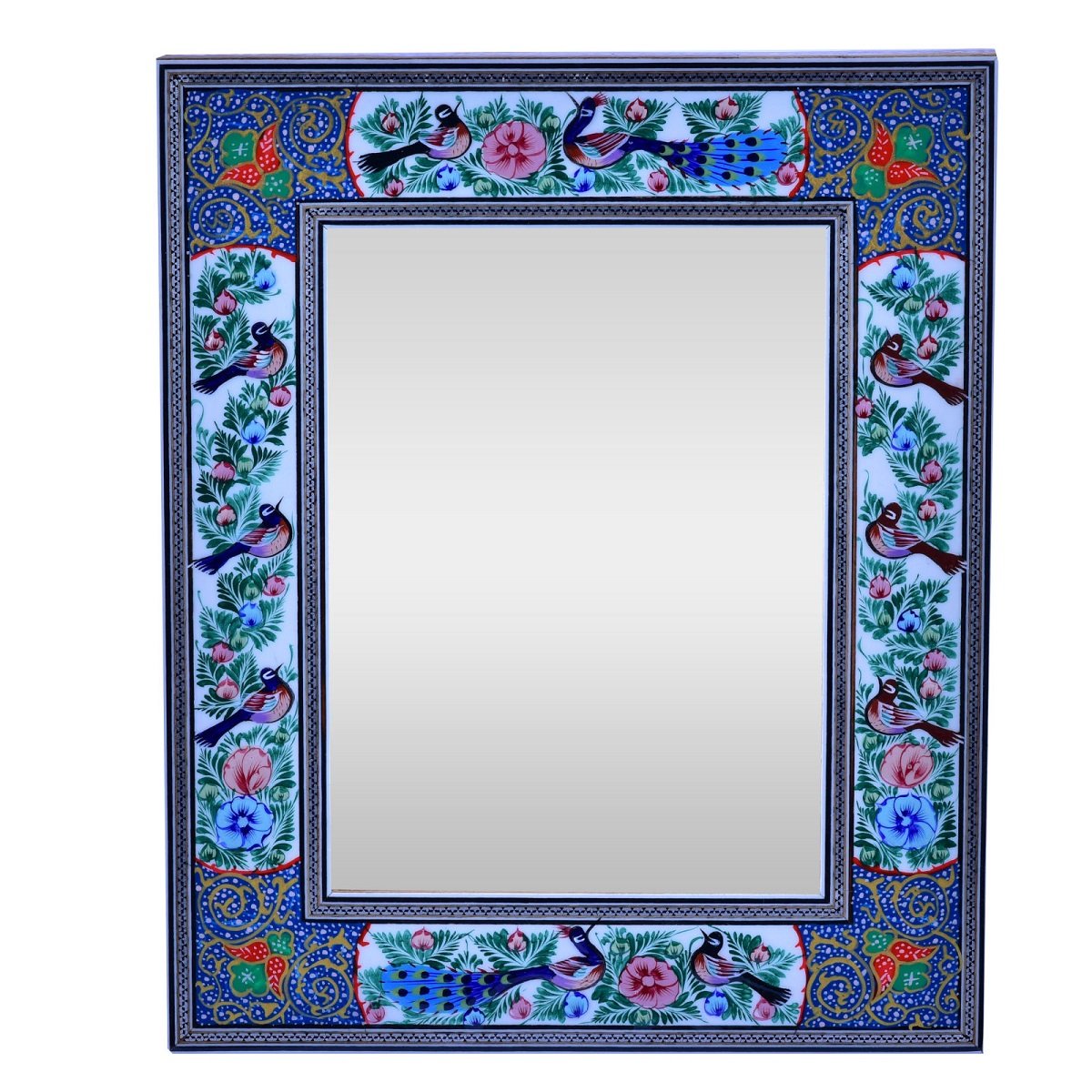 Khatam frame Peacock pattern design code 2935 , Khatam Frame, Inlaid, Khatam Mirror Frame, Khatam