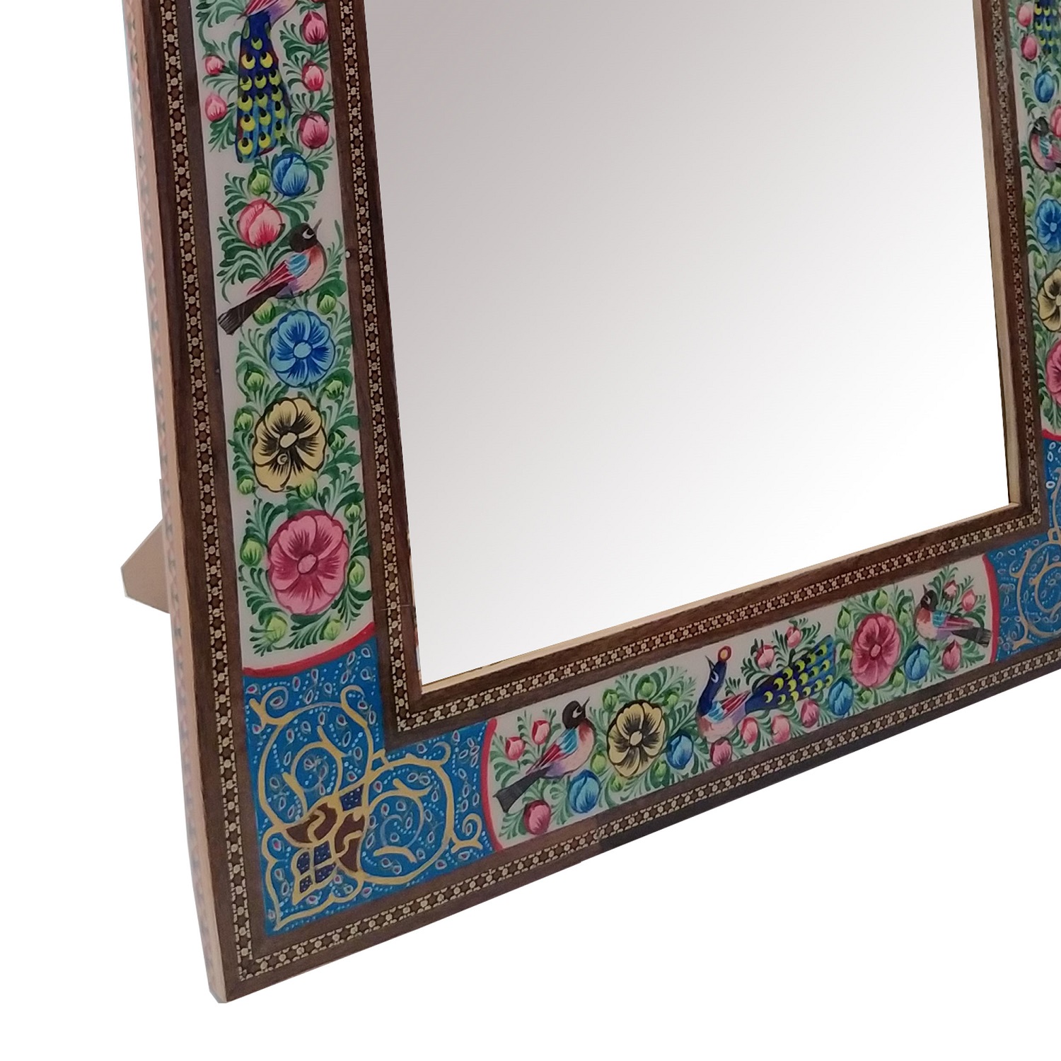 Khatam frame mirror Flower and chicken model code 2330 , Khatam Frame, Inlaid, Khatam Mirror Frame, Khatam