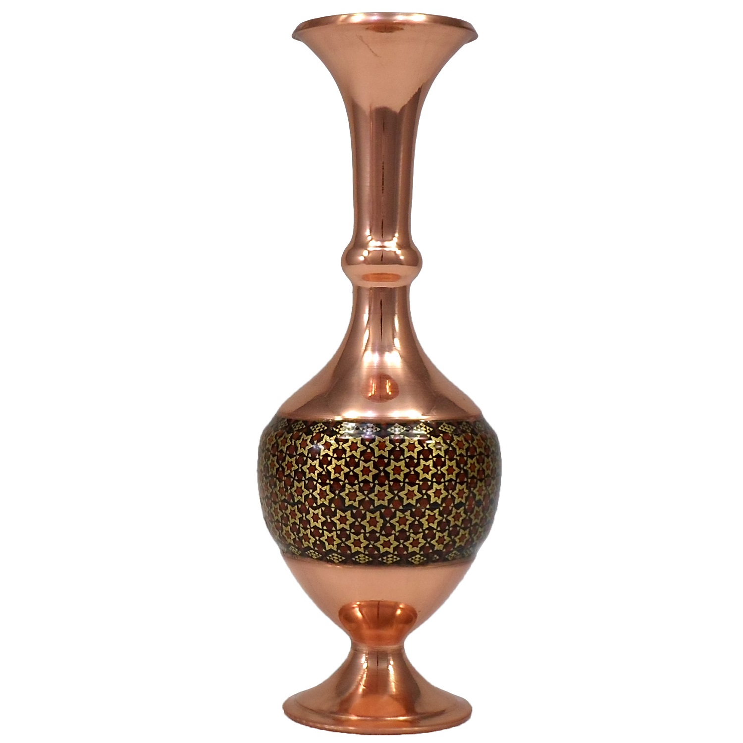 Khatam pot Cherry copper design code 17 , Khatam pot model, Inlaid, Khatam pot, Khatam