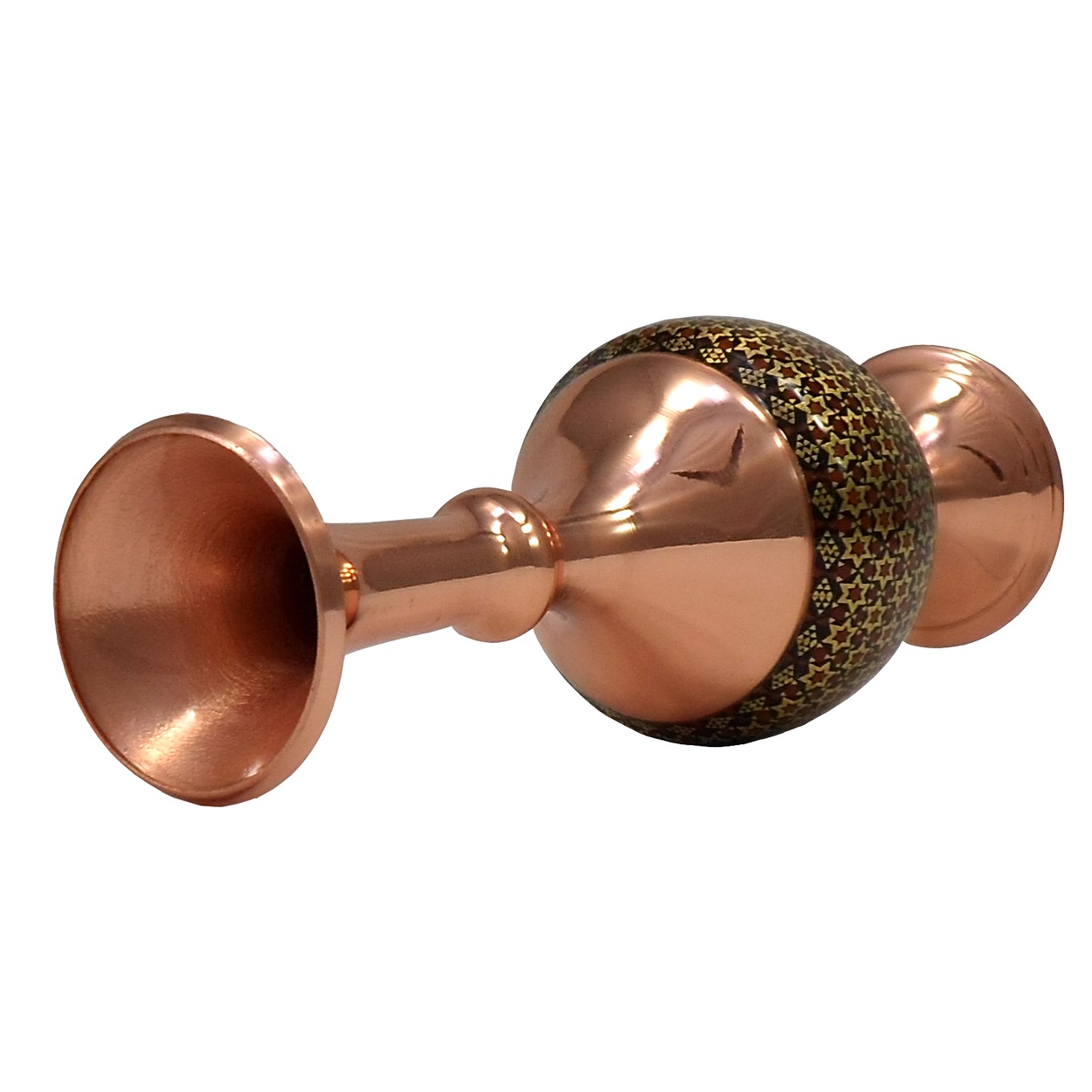 Khatam pot Cherry copper design code 17 , Khatam pot model, Inlaid, Khatam pot, Khatam