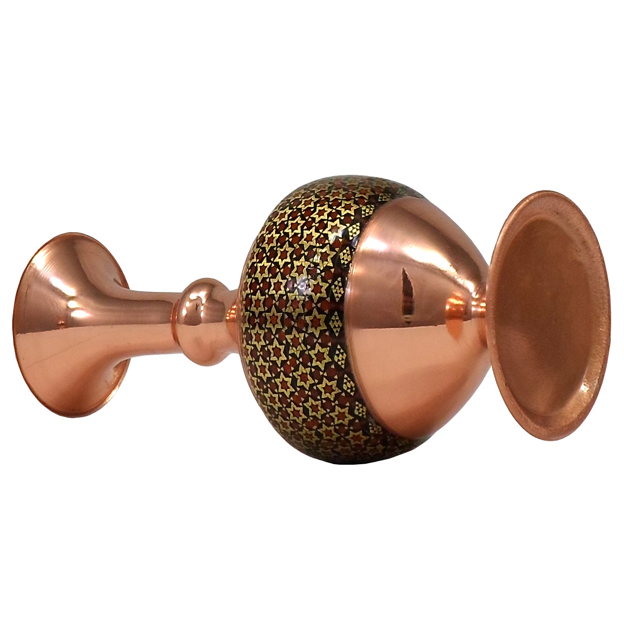Khatam pot Cherry copper design code 17 , Khatam pot model, Inlaid, Khatam pot, Khatam