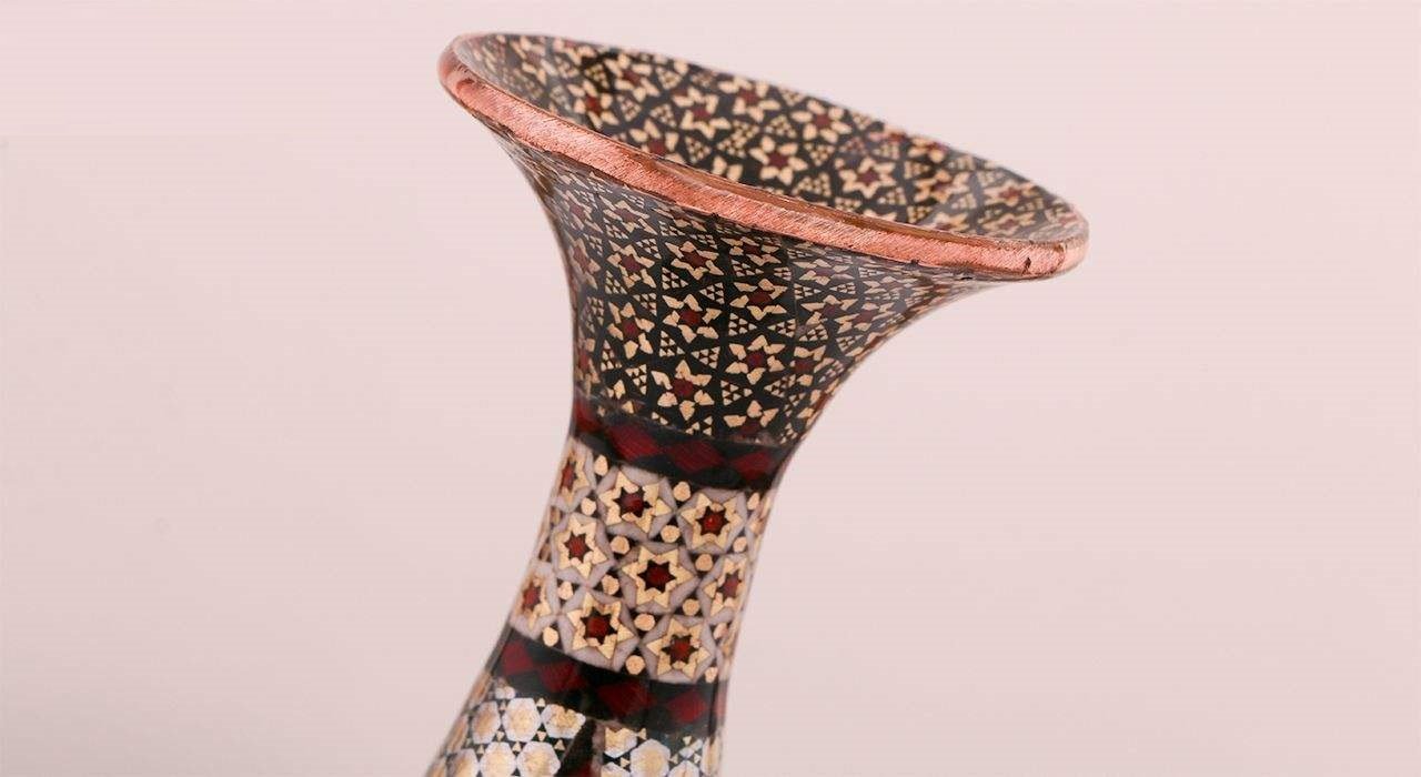 Khatam pot Copper Code 753 , Khatam pot model, Inlaid, Khatam pot, Khatam