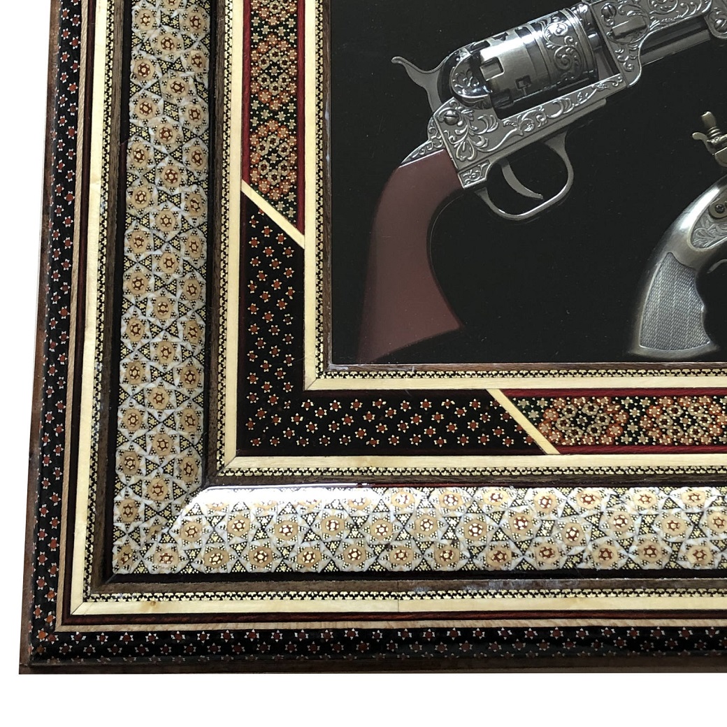 Khatam tableau pistol model code 44 , Khatam tableau model, Inlaid, Khatam tableau, Khatam