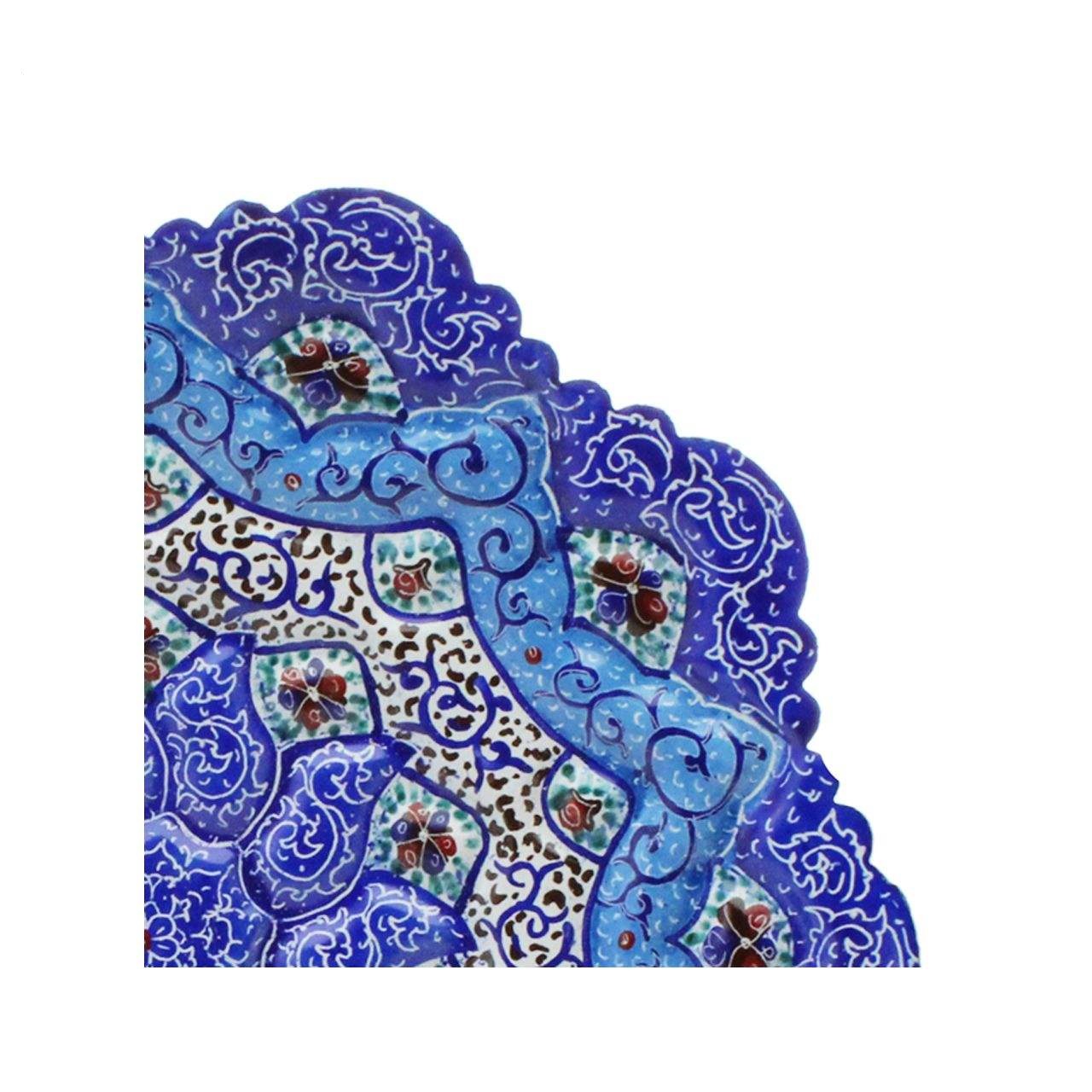 Enamel Handicraft Copper dish code MR 16 - 9,buy blue enamel,buy traditional enamel,buy dishes