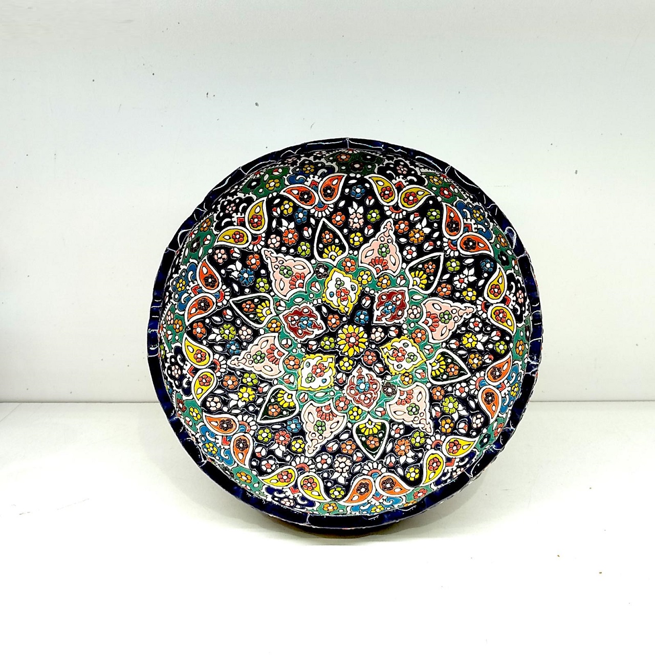 Enamel Handicraft Pottery Bowl Code 027,buy enamel dish,buy enamel plate,buy enamels,buy blue enamel