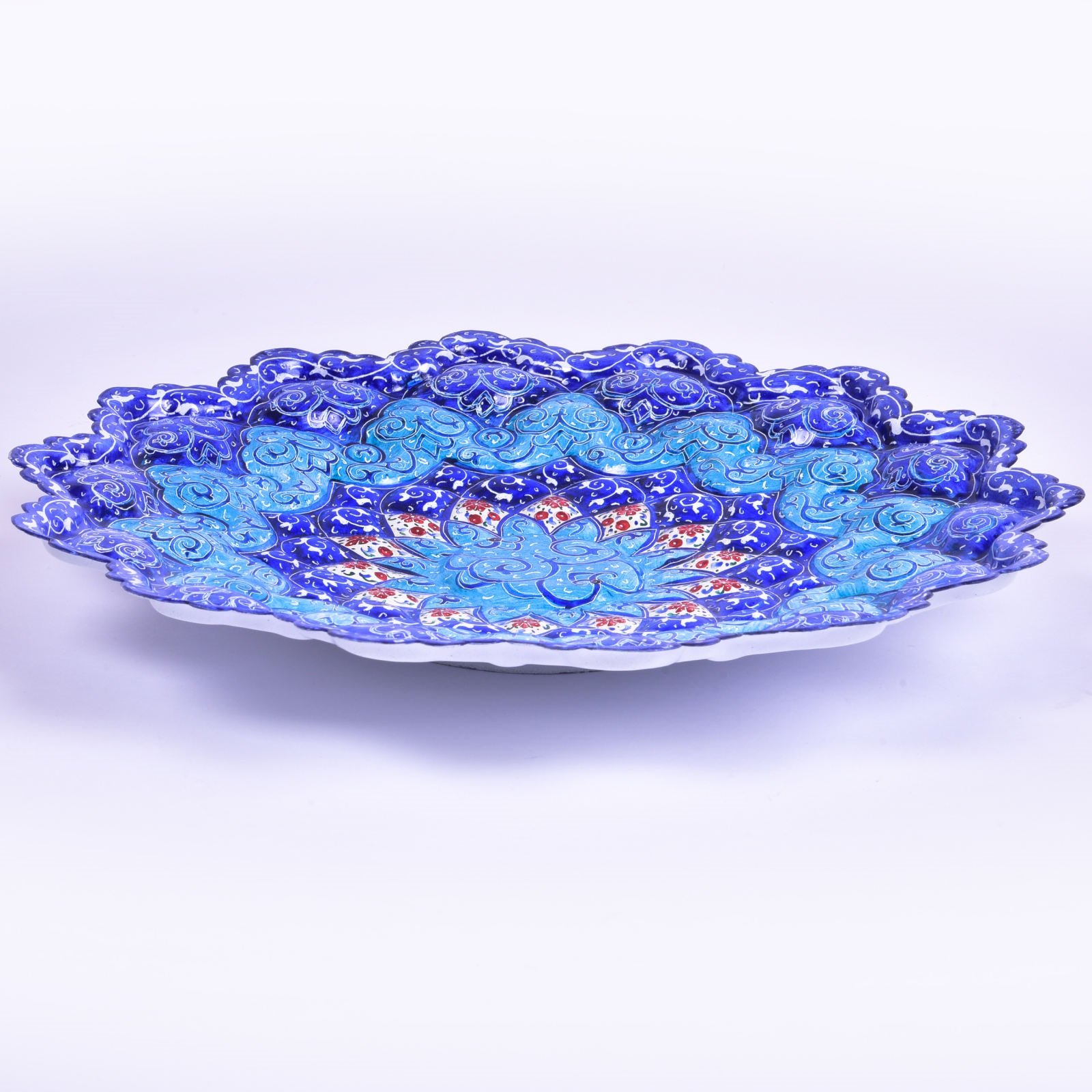 Enamel Handicraft copper dish Mahour design code 30,handicraft enamel,blue enamel,handicrafts,handicrafts dishes