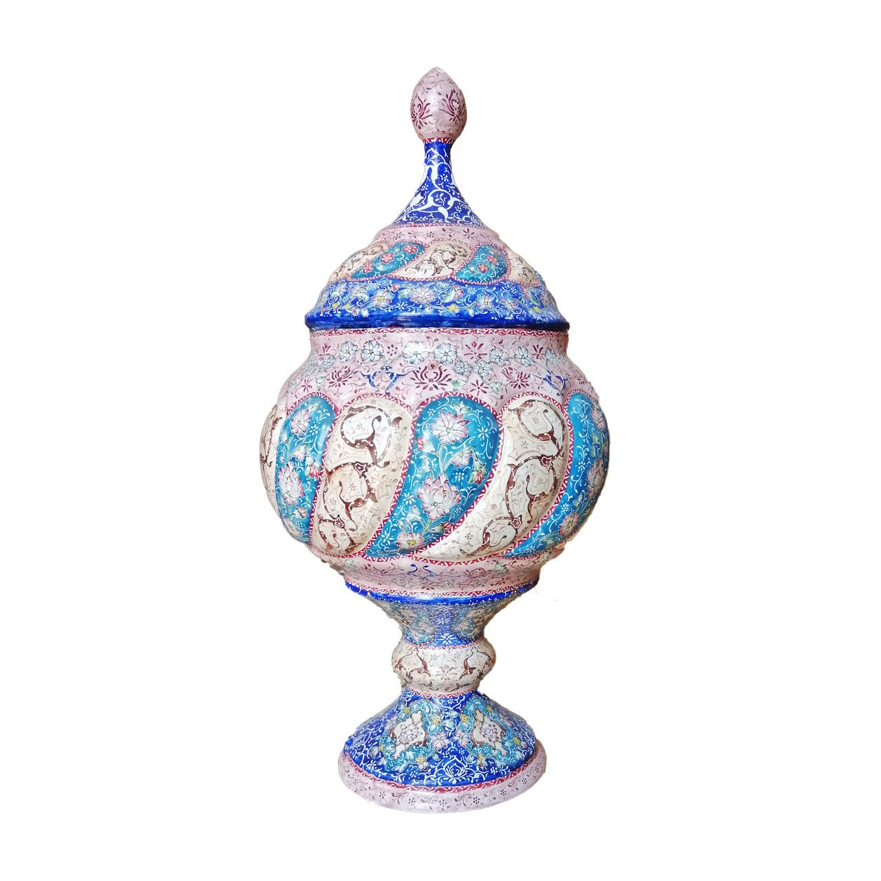 Enamel Handicraft Copper Container Mooj Model,decoration plates,decoration dishes,decoration pot