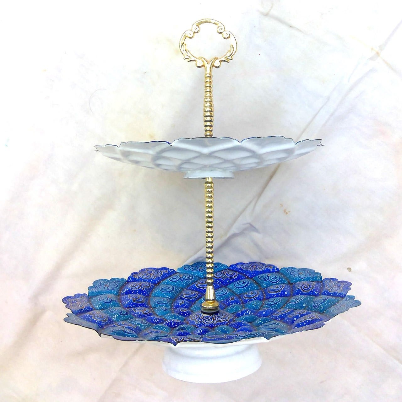 Enamel Handicraft Copper Dishes Model Conf30-2S-6,blue enamel,handicrafts,handicrafts dishes