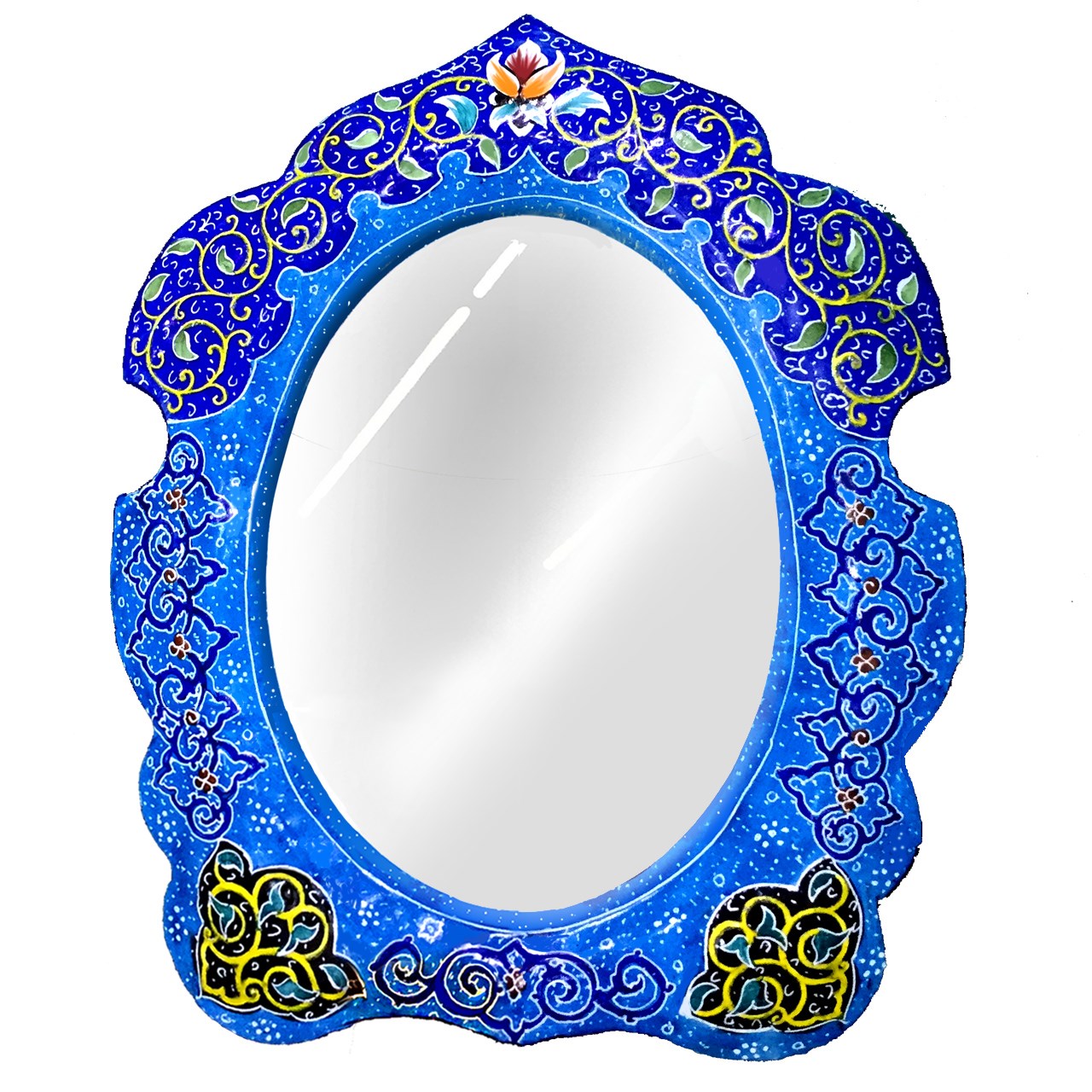 Enamel Handicraft Copper Mirror Frame Design Diba 5 Model M-5,price of enamel,enamel price,handmade enamel shop