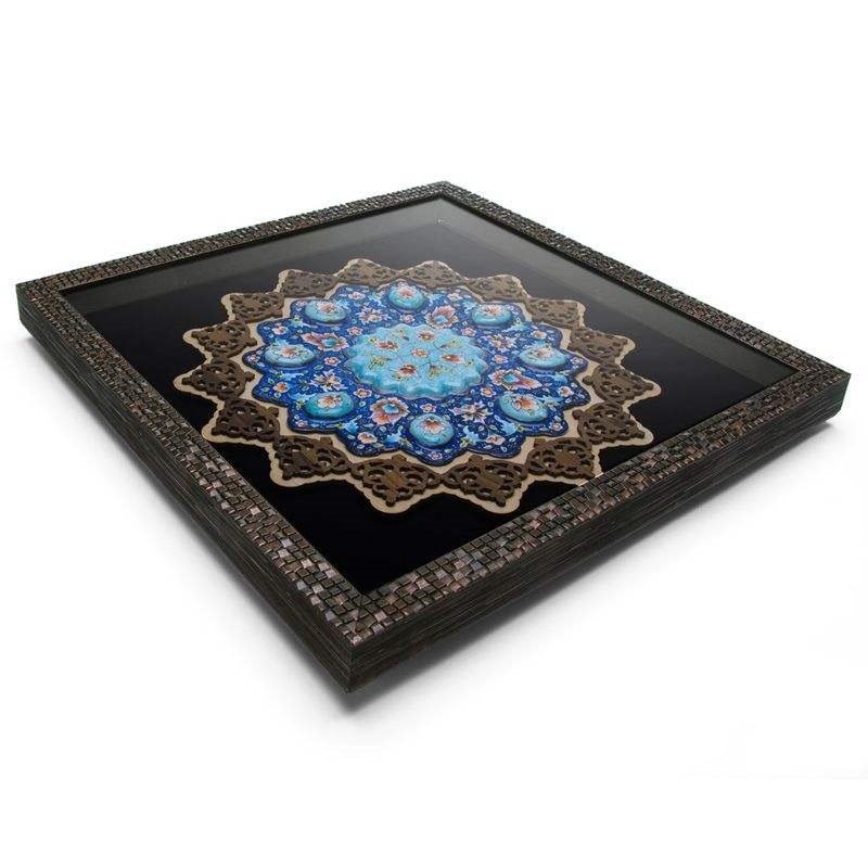 Enamel Handicraft Copper Tableau Model Shamseh Code 502,decoration plates,decoration dishes,decoration pot