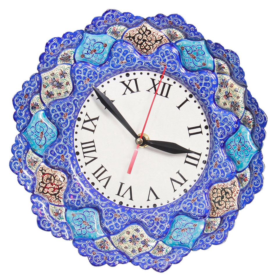 Enamel Handicraft Copper clock model Eslimi code 25BS, esmalte de compra, venta de esmalte, vendedores de esmalte, distribuidores de esmalte