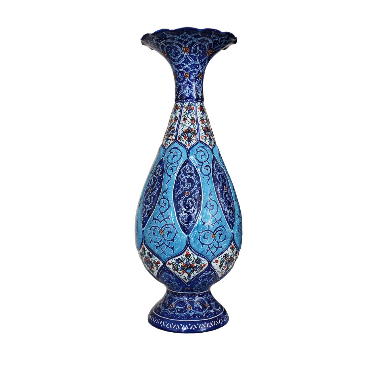Enamel Handicraft Copper pot model K046,blue enamel,handicrafts,handicrafts dishes,dish handicraft